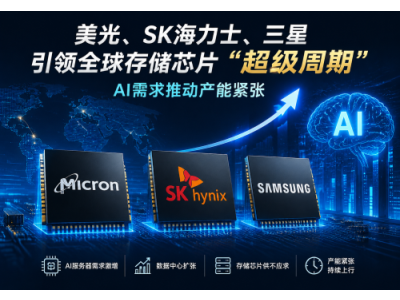 Micron, SK Hynix, Samsung lead global memory chip "super cycle", AI demand drives capacity tightness
